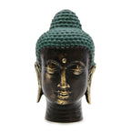 Antique-Finish Brass Buddha Head – Small – view 2