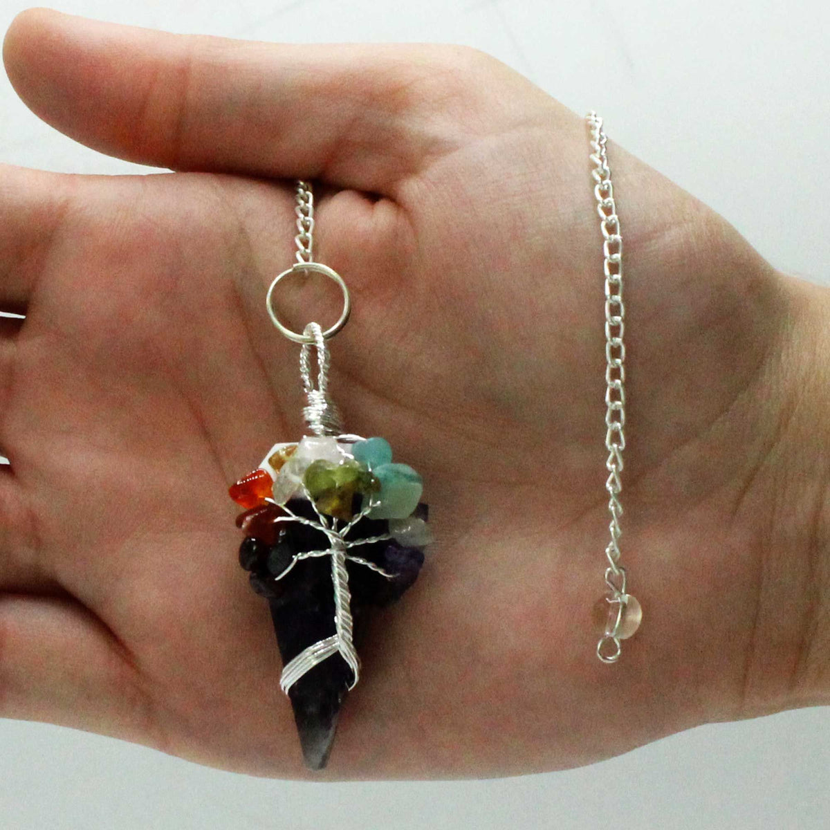 Magic Pendulum - Seven Chakra Amethyst – view 2