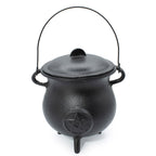 Extra Large Cast Iron Cauldron with Pentagram 23x18cm – view 2