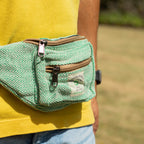 Cotton Hemp Style Belt (or Fanny) Bag - Sage – view 8