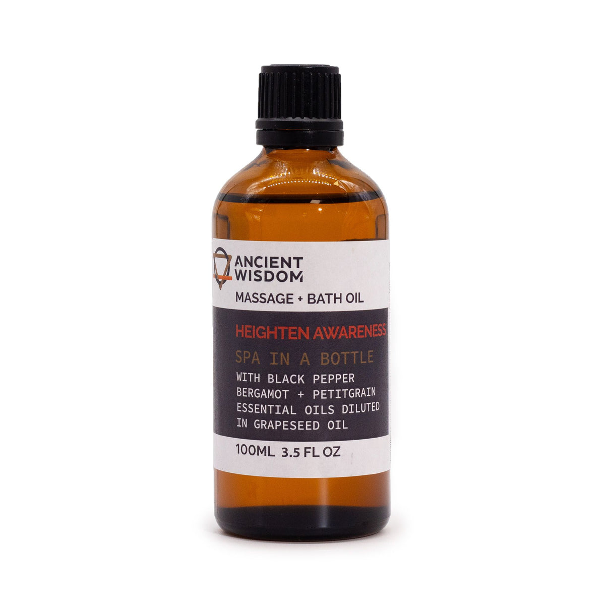 Heighten Awareness Massage Oil with Black Pepper and Bergamot - 100ml – view 7