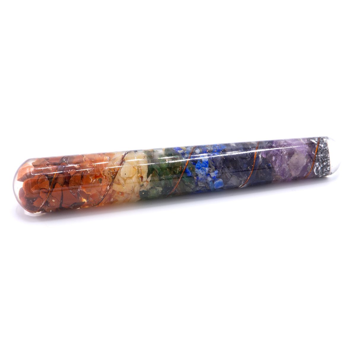 Orgonite Chakra and Copper Healing Wand, 140 x 30mm