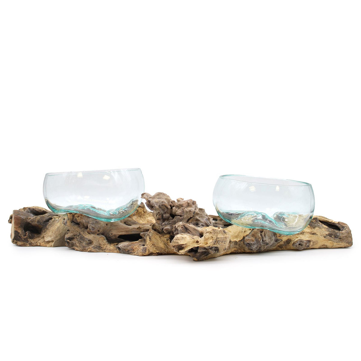 Molten Glass Bowl on XLarge Double Stand – view 6