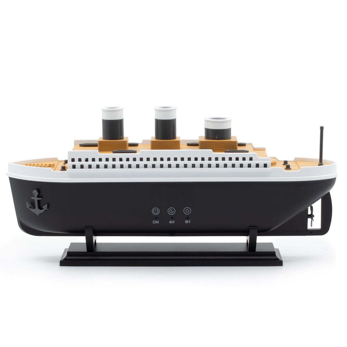 Ship-Shaped Aroma Diffuser with Puff Effect and LED Light