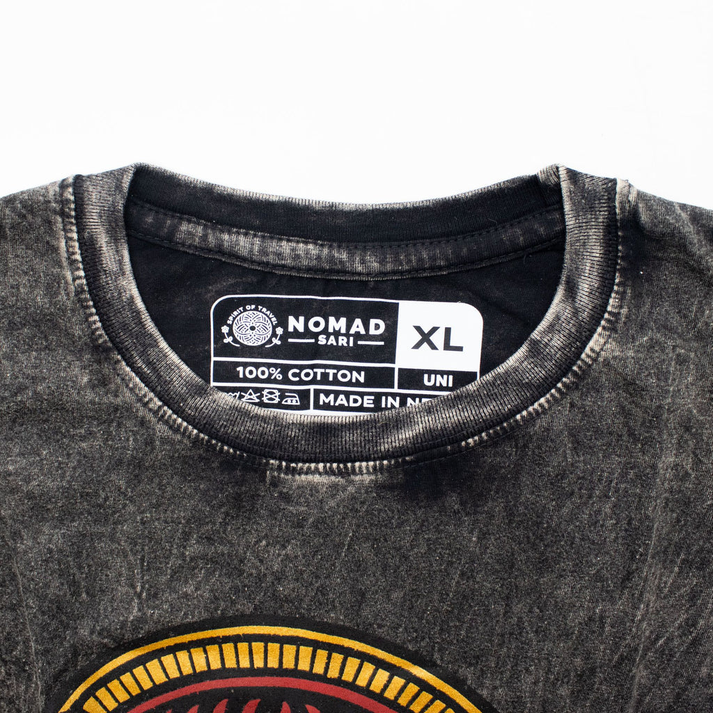 Nomad Sari Stonewashed T-Shirt - Rebel - Charcoal - XL – view 4