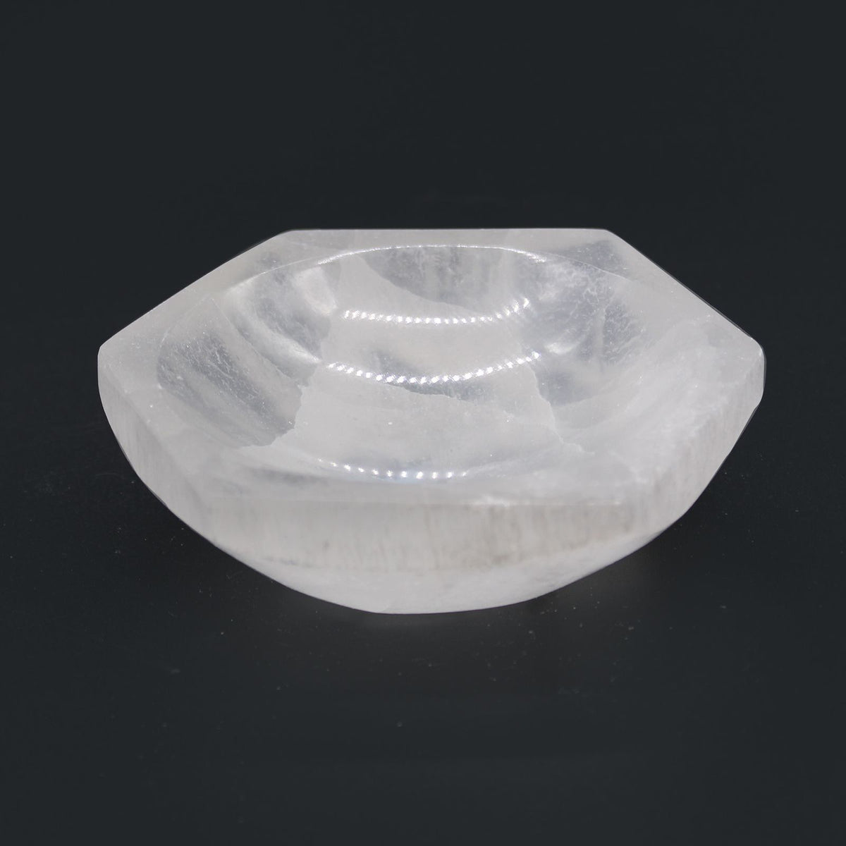 Selenite Hex Bowl approx 10cm – view 3