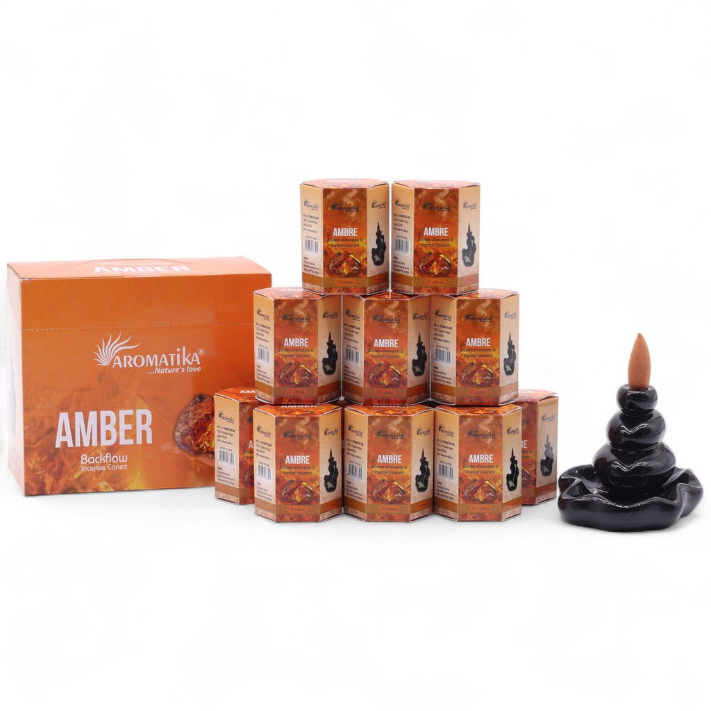 Aromatika Amber Backflow Incense Cones Pack of 10 – view 7