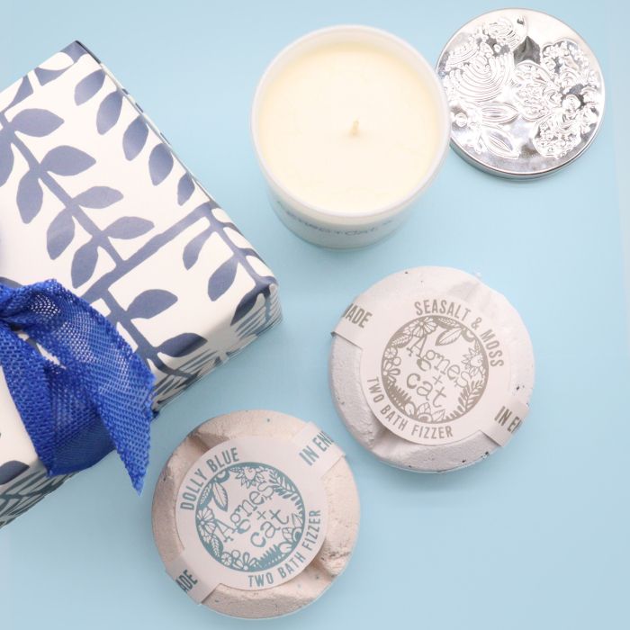 Agnes + Cat Gift Box - Parma Violet, Seasalt & Dolly Blue – view 2