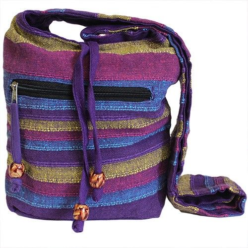 Nepal Sling Bag - Wild Flowers Cotton Crossbody