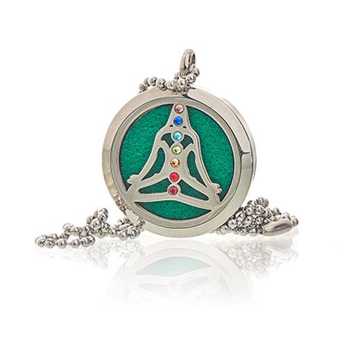 Aromatherapy Diffuser Necklace - Yoga Chakra 30mm – view 6