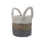 Seagrass Basket Set, 3 Pieces - Grey, Natural, White – view 7