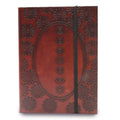 Small Vegetable Tanned Leather Notebook with Strap – Chakra Mandala