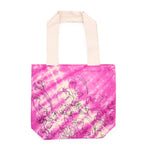 Tie-Dye Cotton Bag - Pretty Face - Magenta - Natural Handle – view 3