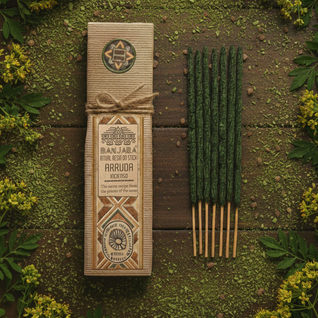 Rue (Arruda) Resin on Stick Incense, Pack of 8 – view 3