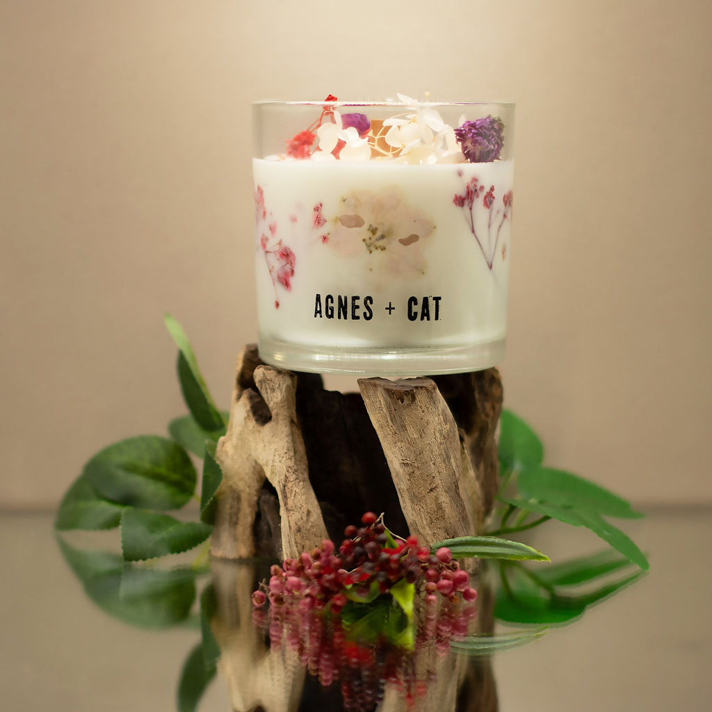 Agnes + Cat Botanical Soy Wax Candle - Roses of Sawrey – view 6