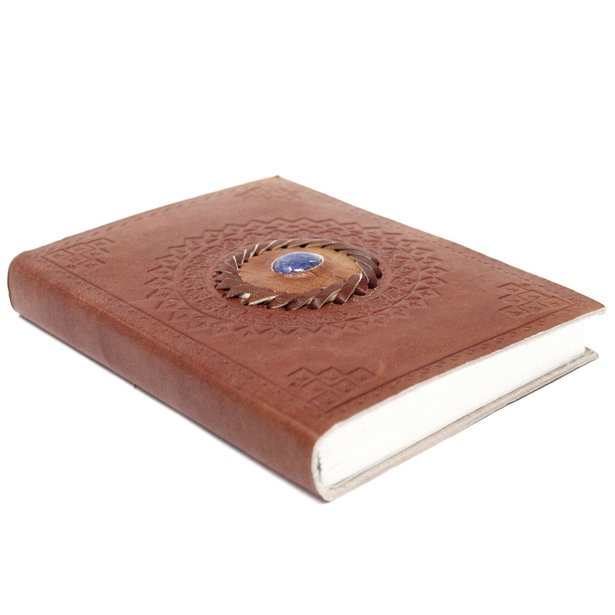Leather Lapis Lazuli Notebook, 200 Pages – 17.5x12.5 cm – view 2