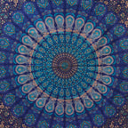 Single Cotton Bedspread & Wall Hanging - Classic Mandala 130x200cm – view 4