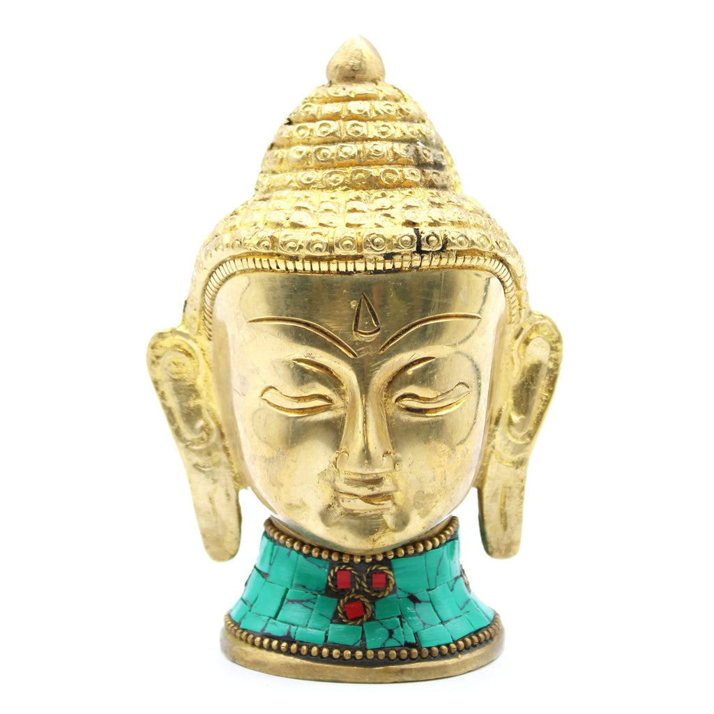 Brass Buddha Figure - Large Head - 11.5 cm – view 6