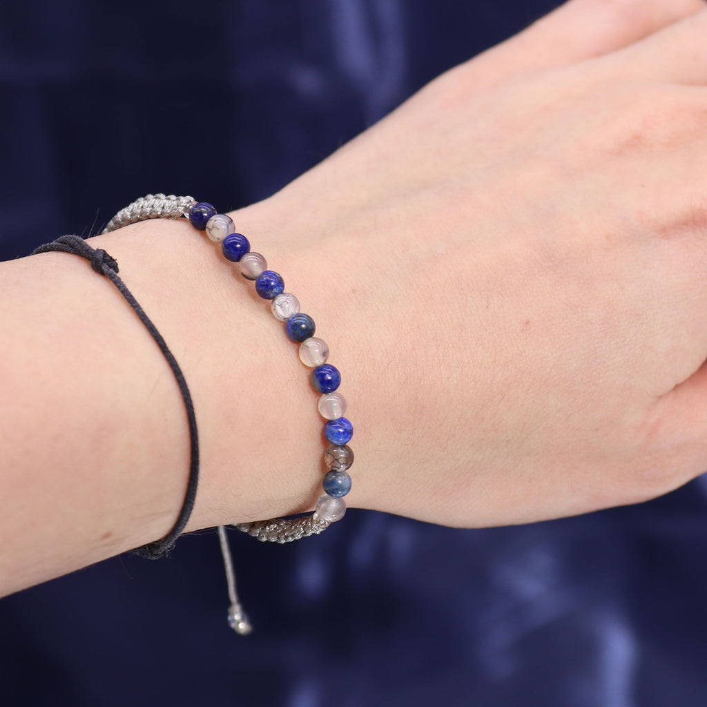 Taurus Zodiac Crystal Candle with Gemstone Bracelet – view 2