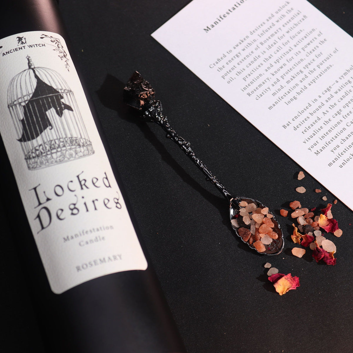 Ancient Witch Locked Desires Ritual Candle - Rosemary – view 4