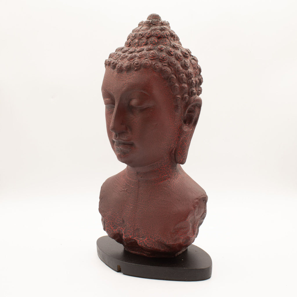 Buddha Bust Glow Lamp - Molten Lava, Oval Stand