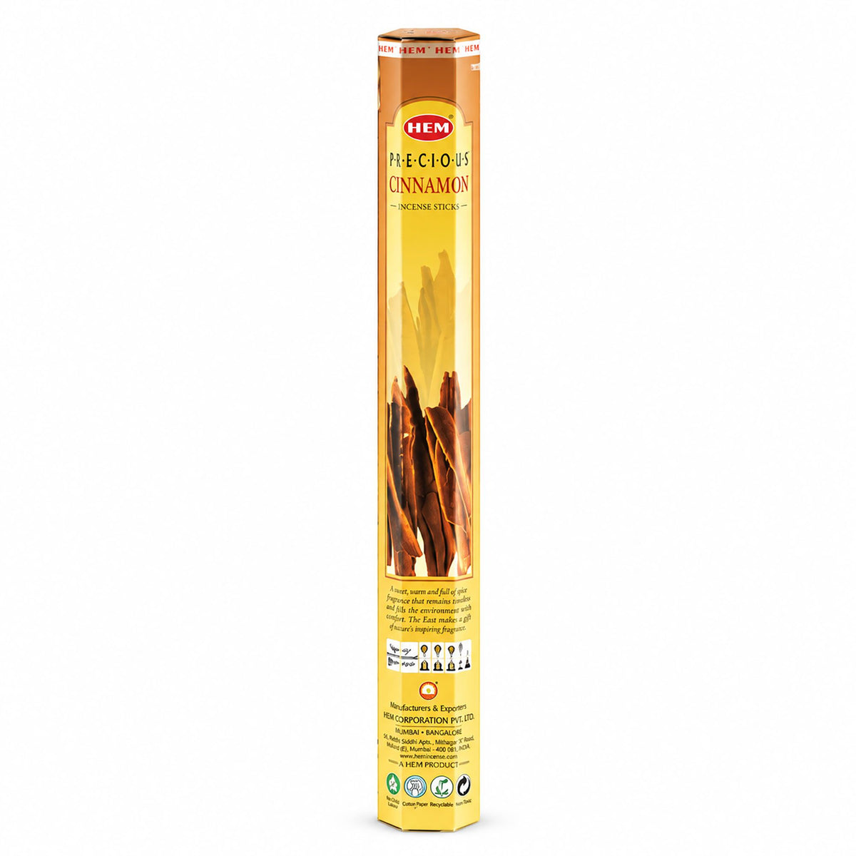 HEM Precious Cinnamon Hexagonal Incense Sticks