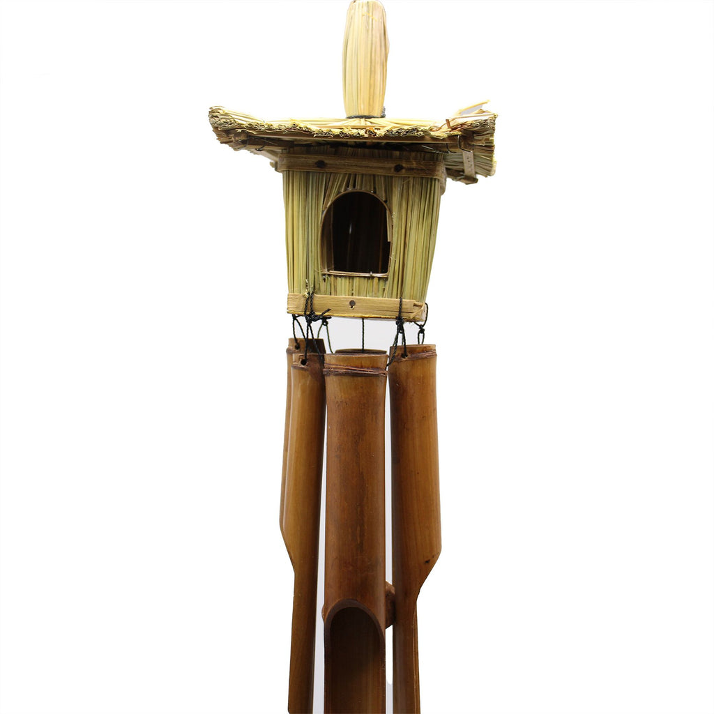 Square Seagrass Birdhouse with Wind Chimes, 49 x 15 cm – view 4