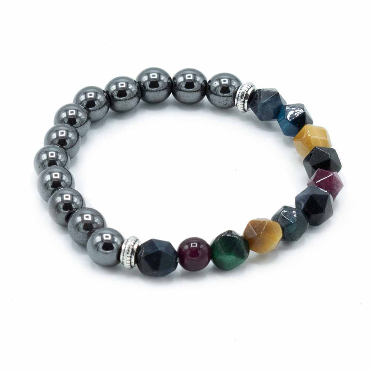 Faceted Gemstone Bracelet - Rainbow Mix