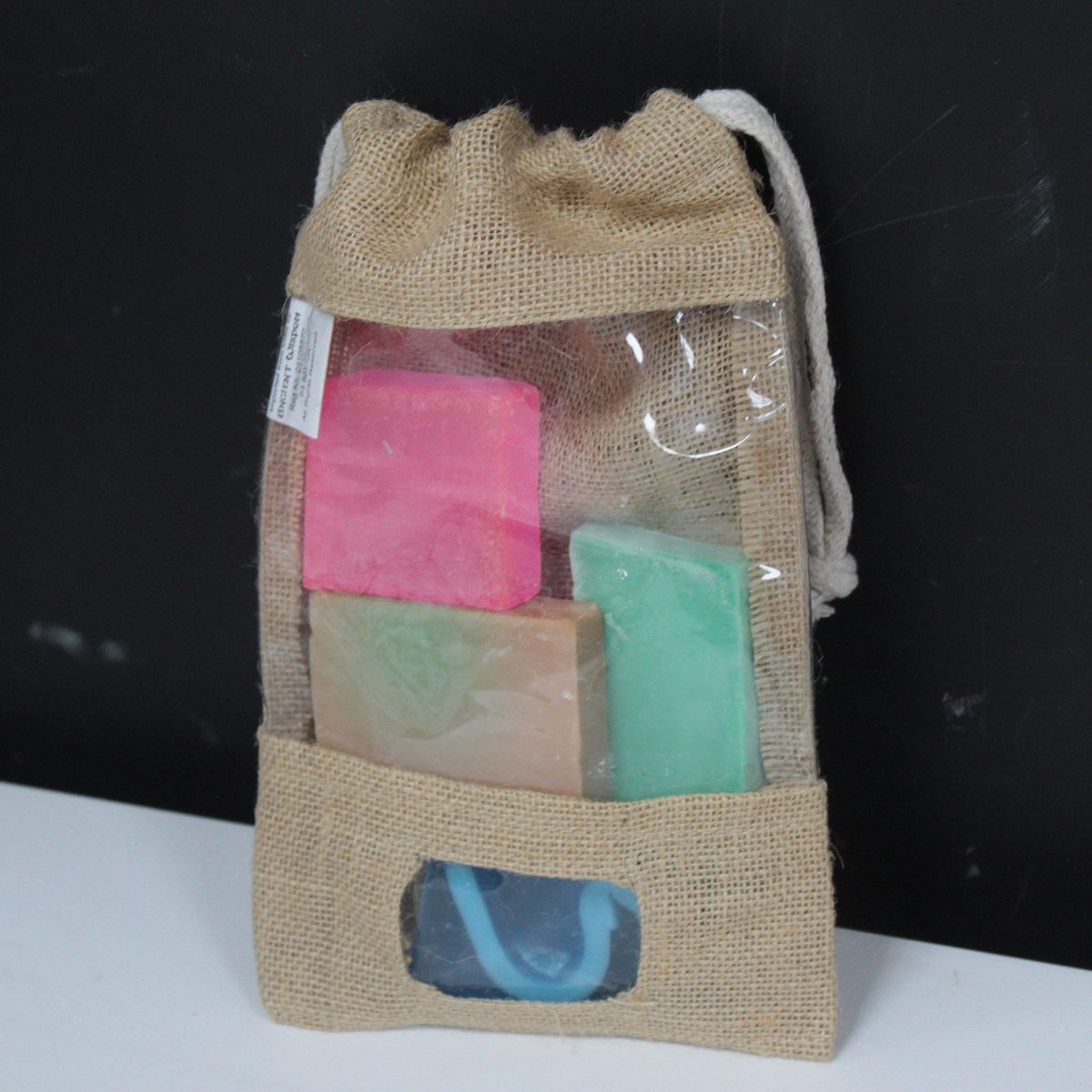 Jute Window Bag with Pocket 25x16cm – view 2