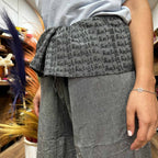 Yoga and Festival Pants - Thai Fisherman Mandala Mantra, Grey – view 5