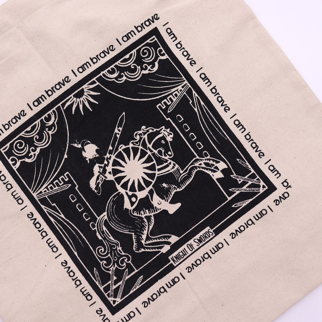 Hop Hare Cotton Canvas Tote Bag - I am Brave – view 2