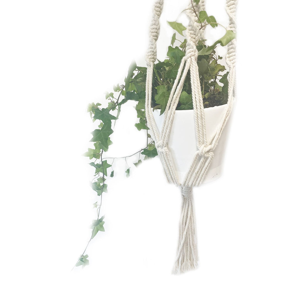 Large Macrame Plant Hanger - Extra Long, 90cm – view 5