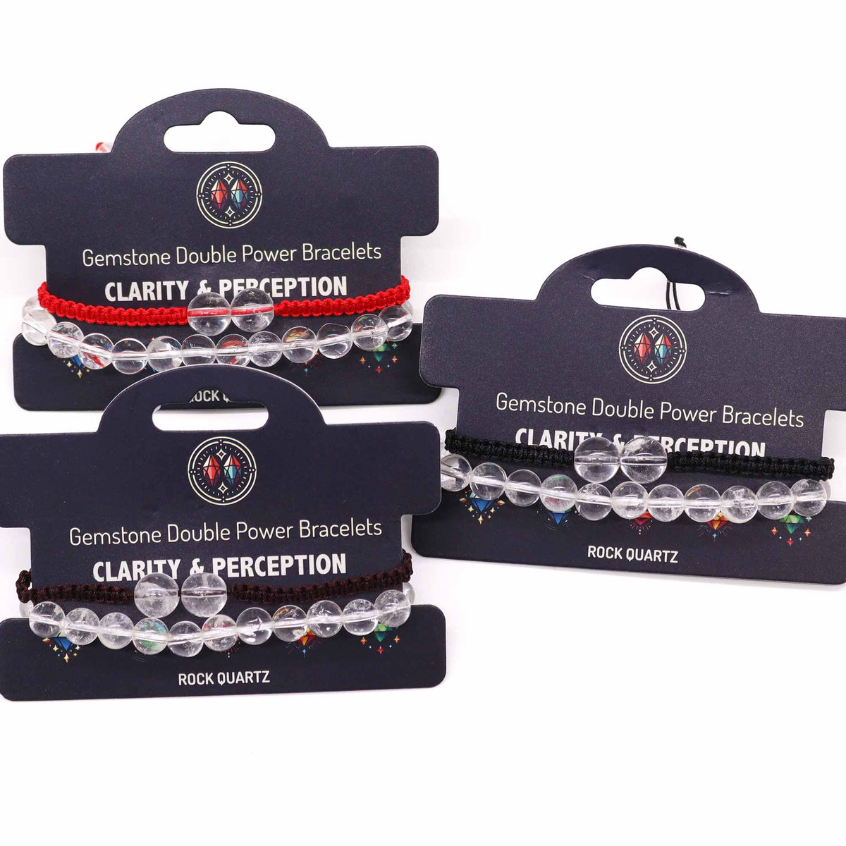 Rock Quartz Double Power Bracelet Set – view 2