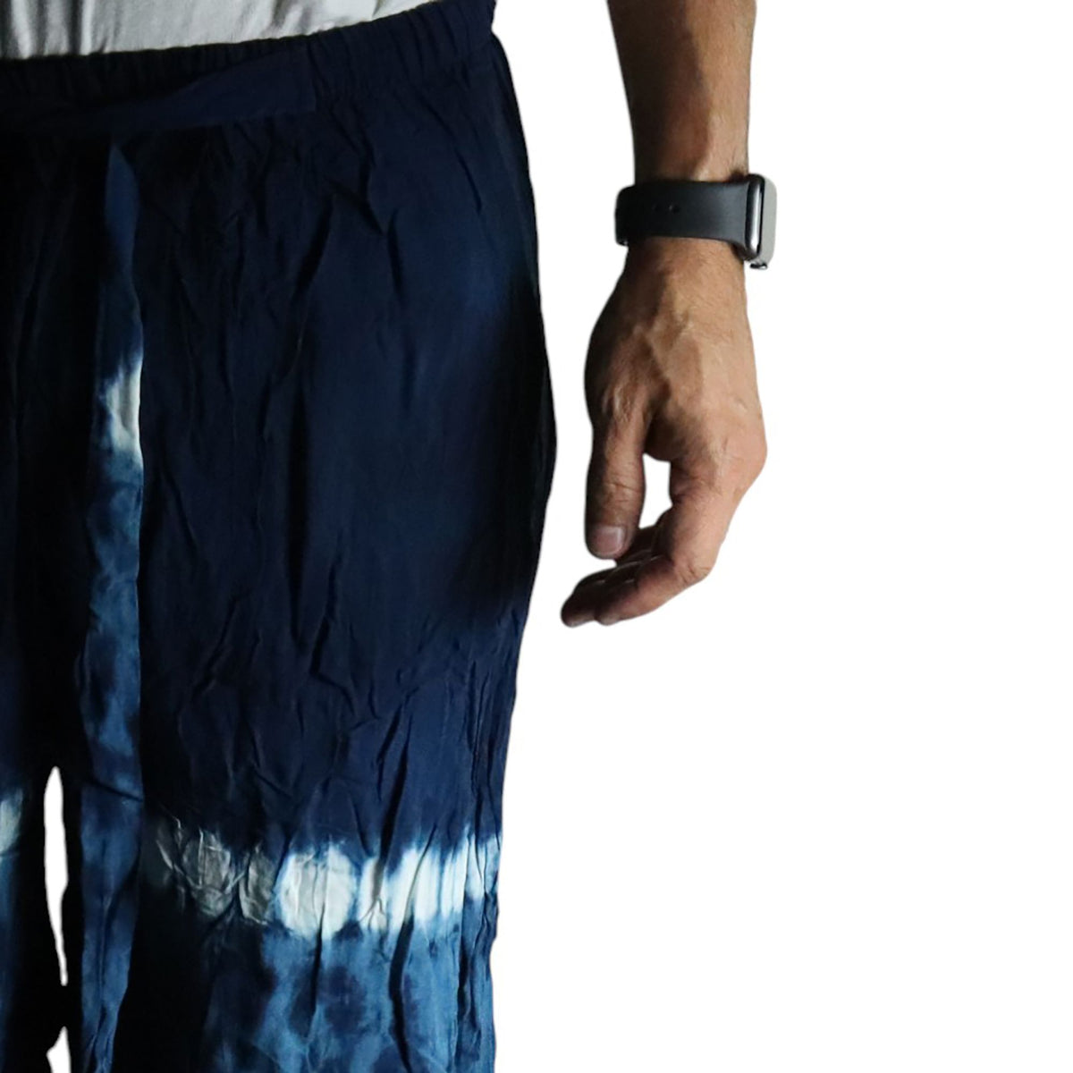Japanese Style Lounge Pants - Teal and Orange - L – view 4