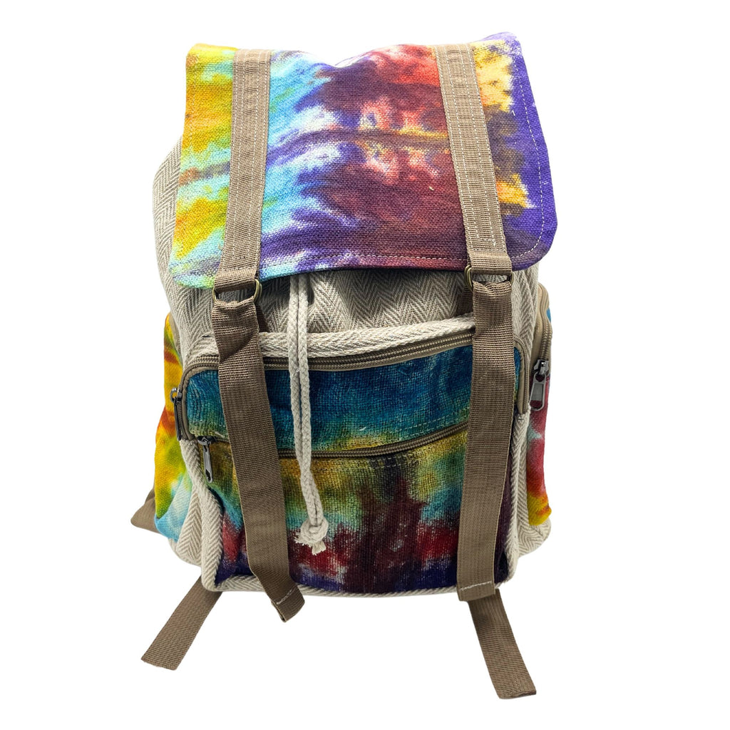 Tie-Dye Hemp Large Square Backpack – view 5