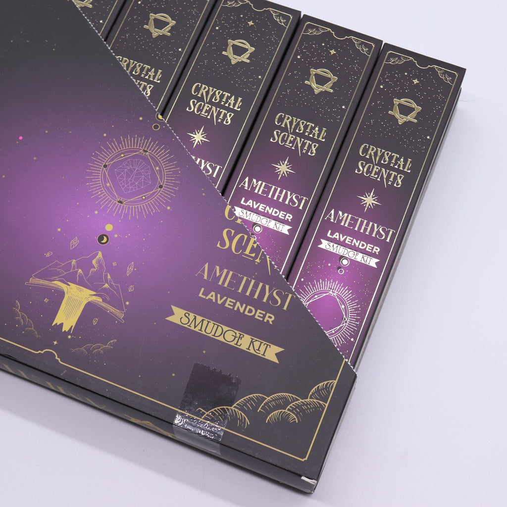 Amethyst Crystal Scents Smudge Incense Sticks - Lavender – view 3