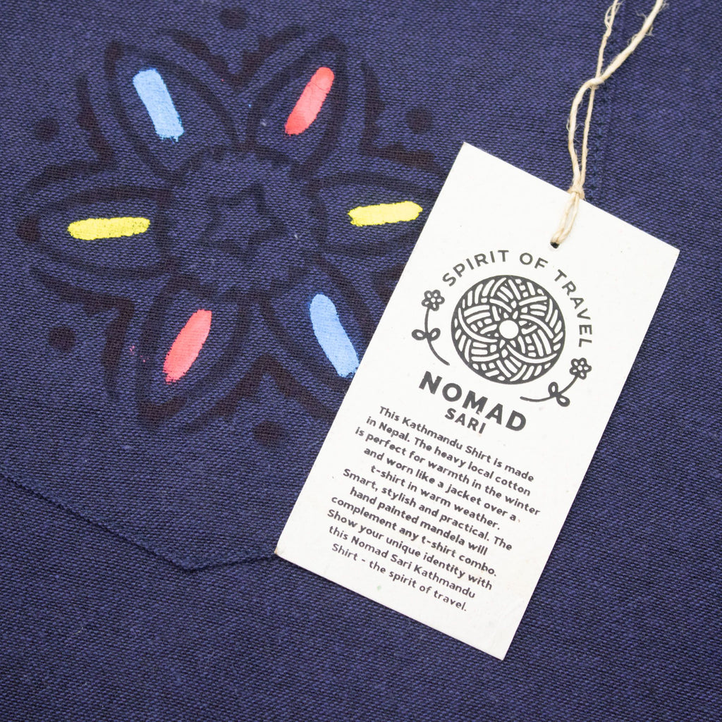 Nomad Sari Kathmandu Shirt - Indigo - Large – view 5