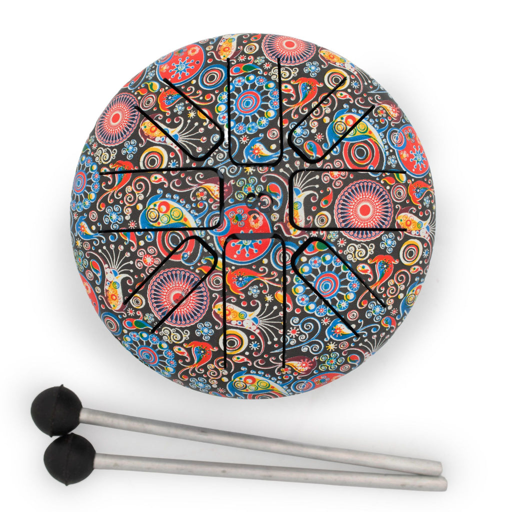 Small Happy Drum Multi Coloured - 13x9cm – view 2