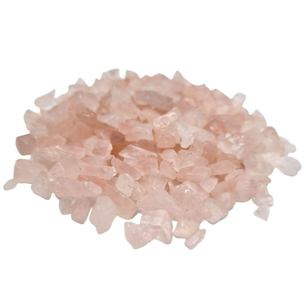 Rose Quartz Gemstone Chips - 1kg Bulk Bag