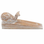 Hand-Carved Wooden Doorstop - Whale – view 2