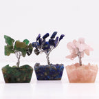Box of 12 Mini Gemstone Trees on Orgonite Base, Mixed Stones – view 6