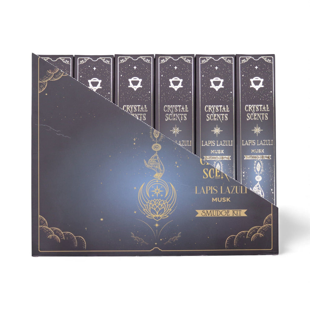 Lapis Lazuli Crystal Scents Smudge Incense Sticks - Musk – view 4