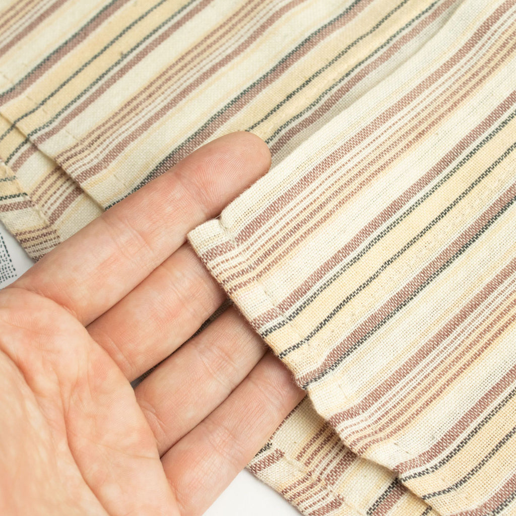 Nomad Sari Grandad Shirt - Brown Beige - Large – view 12