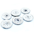 Whitewashed Mango Wood Incense Holder - Cone and Disc