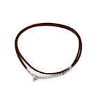 Dark Brown Faux Suede Pendant Cord Pack - 2.5mm x 55cm – view 2