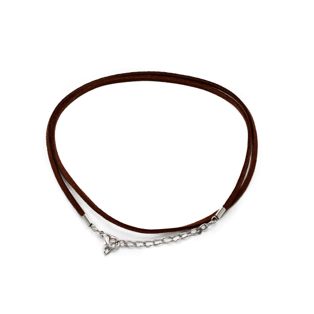 Dark Brown Faux Suede Pendant Cord Pack - 2.5mm x 55cm – view 2