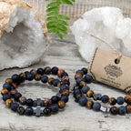 Power Friendship Bracelet Set - Tiger Eye & Black Stone – view 12