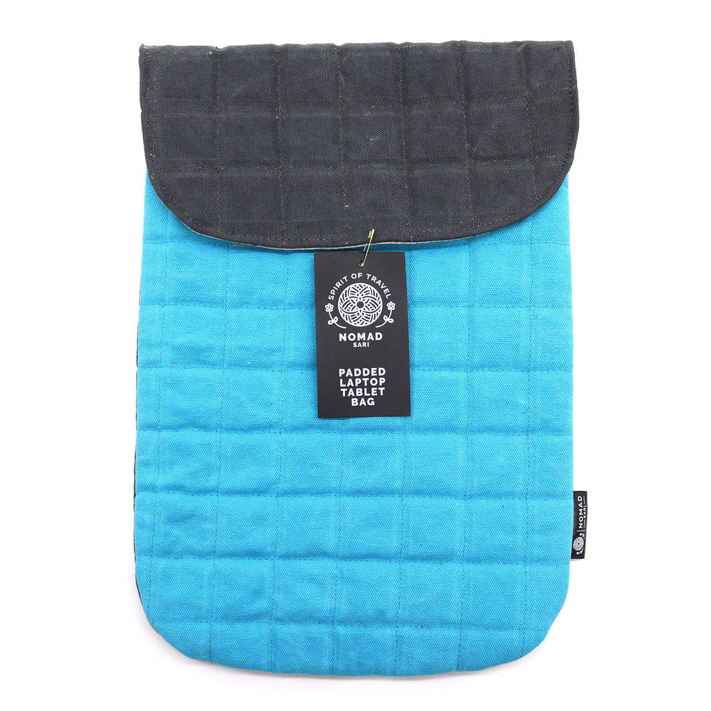 Nomad Sari Padded Laptop Pouch - Terrific Turquoise Stonewash