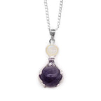 Amethyst Healing Hands Gemstone Pendant Necklace – view 4