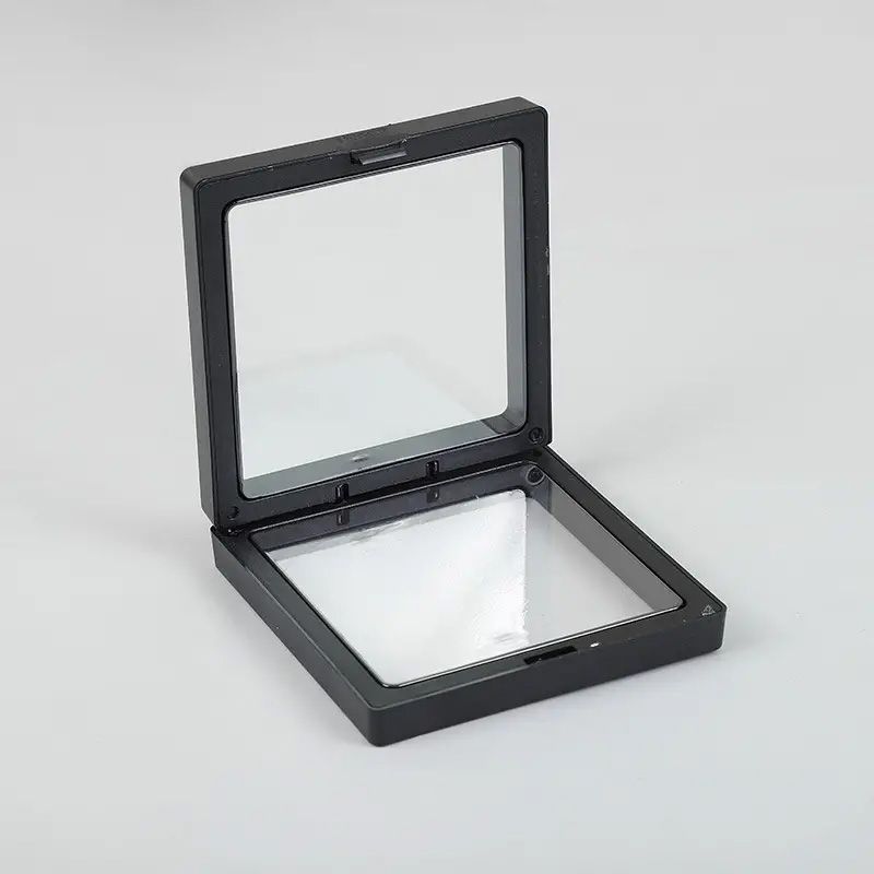 Medium 3D Floating Frame Display 9x9cm - Black